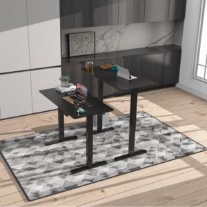 Supports en V Bureau ergonomique en bois avec fonction d'arrêt automatique en cas d'obstruction JSD2-02-2P - Product Image 1