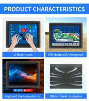 Monitor Industrial Impermeable de 10.1, 15.6, 18.5 y 21.5 Pulgadas, Pantalla Táctil TFT para PC, IP65, Panel Táctil Industrial