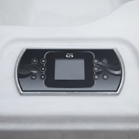 Bain à remous Sunrans pour 5 personnes avec 39 jets et système Plug and Play pour bain à remous extérieur et baignoire de relaxation dans la cour