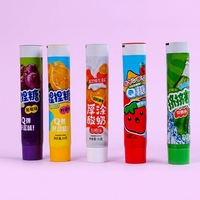 Tubes d'emballage de dentifrice en aluminium-plastique à bouchon à vis incliné scellé 12,7-35 mm, qualité alimentaire, impression UV personnalisée HaoShuoDa