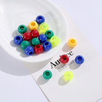 Perles colorées pour cheveux d'enfants pour tresses, dreadlocks, accessoires, perles en plastique pour cheveux, outils de bricolage pour extensions de cheveux synthétiques