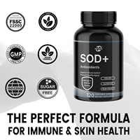 Supplément anti-oxydant complexe HACCP OEM ODM SOD pour un vieillissement sain, 400 mg de superoxyde dismutase