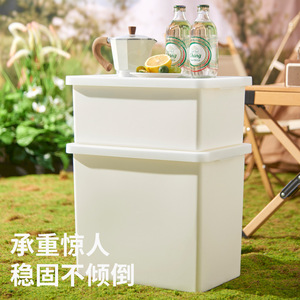 <b>Camping</b> <b>Storage</b> <b>Box</b> Large Capacity Thickened Plastic Rectangle Food Container Outdoor Use - Product Image 1