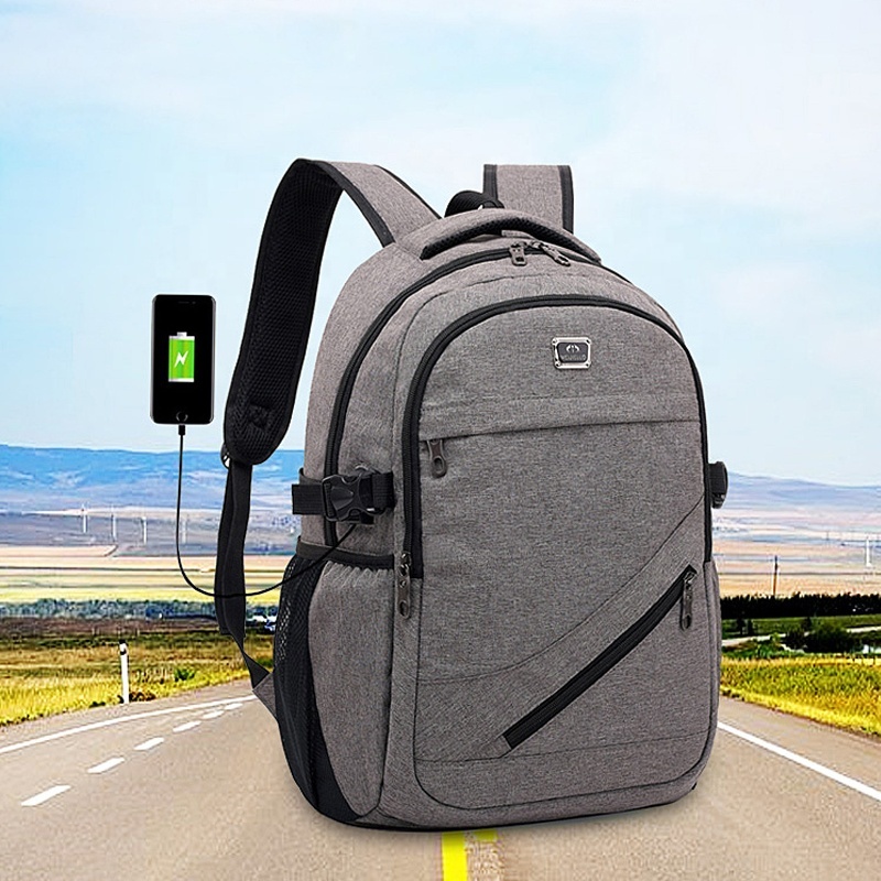Imperméable à l'eau Voyage Ordinateur Portable Sac À Dos Anti-Vol Durable Ordinateurs Portables Sac À Dos avec Port De Chargement USB