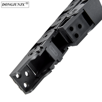 DJ — chaîne de traînage de câble CNC, en nylon, Flexible, semi-fermé, 18*50
