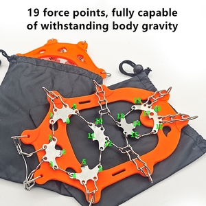 Microcrampones Personalizados para Exteriores, 19 Púas de Acero Inoxidable, Crampones para Nieve y Hielo, Púas Antideslizantes - Product Image 4