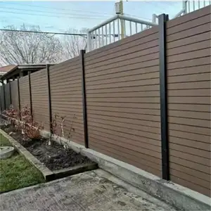 优质木塑装饰寨子复合围栏简易安装木质隐私木塑花园围栏