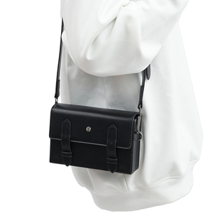 <b>Small</b> Hard Square Box Phone <b>Bag</b> PU Leather Unisex <b>Shoulder</b> Messenger <b>Bag</b> Characters Pattern England Style Magnet Cover - Product Image 1