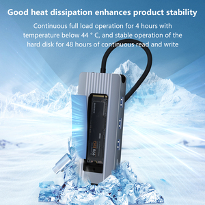 Docking Station USB C HUB Loại C HUB 12 trong 1 để USB2.0 USB3.0 * 3 hd-mi RJ45 dữ liệu PD SD TF 3.5 âm thanh ổ cứng bao vây M.2 NVMe - Product Image 3