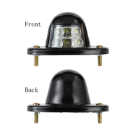 Nouveau modèle Hilmo LED-62, éclairage de plaque d'immatriculation, 6 LED, grand camion, fer, 12V-24V, pour remplacement
