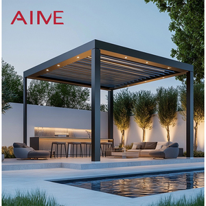 Pabellón de Aluminio con Control Remoto, Motorizado, Ajustable, Apertura y Cierre Automático, Gazebo para Jardín o Terraza - Product Image 6