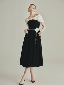 เดรสเรเวนแฟชั่นชั้นสูงสำหรับผู้หญิงเสื้อผ้าลำลองสไตล์หรูหราสำหรับชีวิตประจำวันบริการผลิตในเวียดนาม - Product Image 4