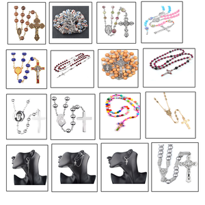 手工制作简单的黑色绳打结天主教手镯圣本尼迪克特奖章绳手镯 - Product Image 4