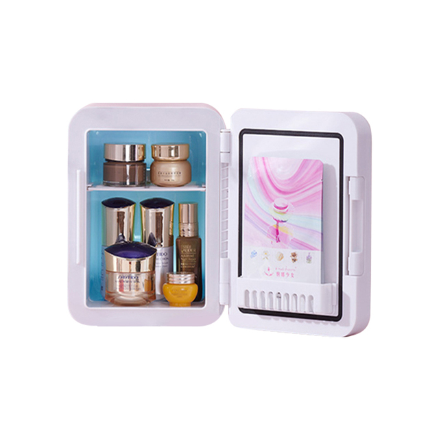 Custom Hotel Bedroom 5l Cooler and Warmer Display Refrigerator Mini Fridge for Cosmetics