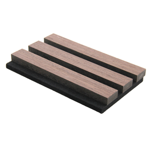 Pannello Acustico Moderno <span class=keywords><strong>in</strong></span> <span class=keywords><strong>Doghe</strong></span> di <span class=keywords><strong>Legno</strong></span> per Assorbimento Acustico di Pareti e Soffitti Interni Akupanel 240 X 60 <span class=keywords><strong>CM</strong></span> - Product Image 1