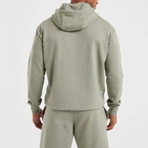 Ensemble sweat à capuche et short pour homme, en coton, tenue de sport, coupe décontractée - Product Image 3