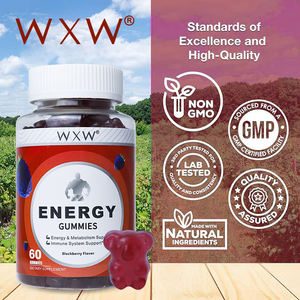 Gomitas Energéticas <span class=keywords><strong>Pre</strong></span>-Entrenamiento con Vitamina B12 y Té Verde para Apoyar la Energía y el Metabolismo - Product Image 1