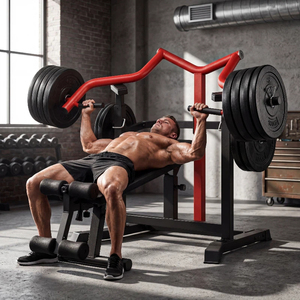 Panca Multifunzione per Fitness con Telaio in Acciaio Stabile, Attrezzatura da Palestra per <span class=keywords><strong>Casa</strong></span> - Product Image 4