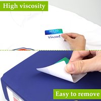 Étiquette nominative vierge à bordure colorée personnalisée 3x2 pouces inscriptible imprimable auto-adhésif autocollant nominatif étiquette artisanale cadeau pour l'école et le bureau