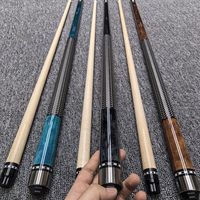 Vente en gros de queues de billard professionnelles de haute qualité, en érable, à joint américain 1/2, avec tête de 13 mm