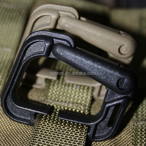 Porte-clés carré en plastique 4 couleurs avec mousqueton de fixation pour outils d'extérieur et alpinisme - Product Image 6