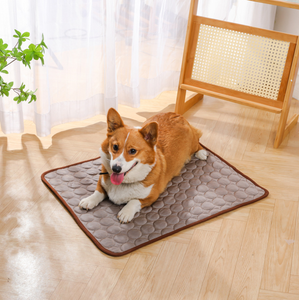 Alfombrilla refrescante de verano para mascotas para perros y gatos, tela de PVC transpirable autoenfriante de nailon con estampado de animales, almohadilla de refrigeración lavable para perros - Product Image 6