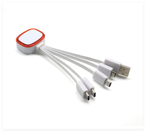 Самый дешевый оптовый пользовательский промо-подарок 3 4 5 6 в 1 цветной белый Usb-кабель для зарядки все в одном Usb-кабель со светом - Product Image 3