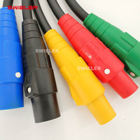 Câble d'alimentation Cam-lock 25 mm 3AWG, câble d'extension pour distributeur américain avec prise mâle/femelle 400A, prix de gros, câble Camlock pour distribution
