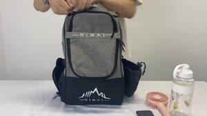 กระเป๋าเป้สะพายหลังสำหรับกอล์ฟฟลายอิ้งดิสก์ ตัวอย่างสินค้าฟรี ความจุขนาดใหญ่ น้ำหนักเบา กันน้ำ ใส่ได้มากกว่า 25 ดิสก์ และมีช่องใส่ของหลายช่อง - Product Image 4