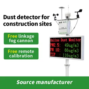 Type de succion de pompe PM2.5 PM10 TSP Instrument de mesure de la concentration de poussière Dispositif de surveillance de la qualité de l'air Moniteur de poussière industriel