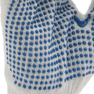 MaxiPact Guantes de seguridad resistentes Guantes de trabajo de punto de algodón antideslizantes con puntos de Palma Precio Algodón Poliéster para el trabajo Transpirable - Product Image 5