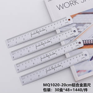 HUA Regla de aluminio recta de 15cm con herramienta de metal de mesa de conversión - Product Image 4