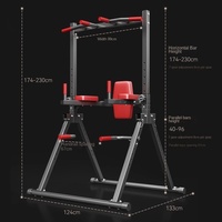 Station de barre de traction en acier pliable avec équipement d'exercice de conception triangulaire