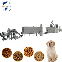 Hayvan evcil hayvan gıda işleme makinesi kanatlı hayvan yemi pelet köpek maması üretim hattı köpek maması makinesi