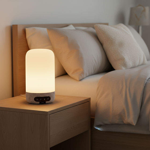 High Quality Premium Rechargeable White Noise Speaker with RGB Night Light Battery-Powered Baby Sleep Aid
