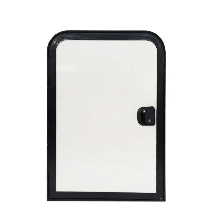 Cadre noir 650x900mm mini caravane simple porte sans fenêtre et porte moustiquaire intérieure