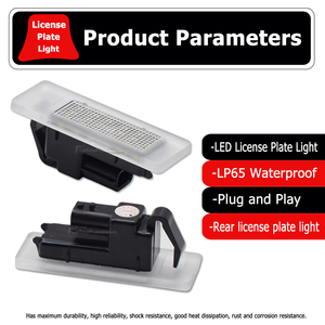 Eclairage de plaque d'immatriculation à LED pour Renault Megane 4 Scenic IV Twingo Kangoo Koleos MK2 Clio IV V Logan Sandero <span class=keywords><strong>Dacia</strong></span> <span class=keywords><strong>Duster</strong></span> 12V Nouveau - Product Image 5