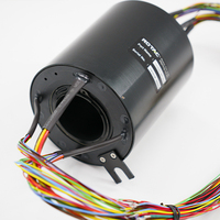 Anneau de contact rotatif à arbre creux SRB50 6P36S, Ø intérieur 50 mm, 6 circuits 10A, 36 circuits 5A, connecteur électrique rotatif pour alimentation et signal
