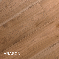 Planchers en bois d'acajou américain brossé multicouche composite à emboîtement, best-seller du fabricant