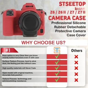 Étui pour appareil photo Z6, Z6II, <span class=keywords><strong>Z7</strong></span>, Z7II - Étui de protection en silicone pour reflex numérique, cage détachable, antichoc, anti-poussière - Product Image 3