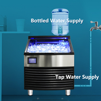 Machine à Glaçons Automatique Jingxin Commerciale 80kg 100kg 130kg 110v/220v Refroidissement par Air/Eau pour Glaçons Carrés