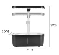 Équipement de culture hors sol, système de culture hydroponique intelligent pour la maison, pots à légumes, boîtes de culture pour plantes/fleurs, haute rigidité 3