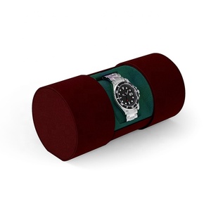 Thiết Kế Mới Nhất Độc Đáo Hình Trụ Sang Trọng Pu + Bìa Đồng Hồ Hiển Thị Hộp Bao Bì Hộp Đồng Hồ - Product Image 4