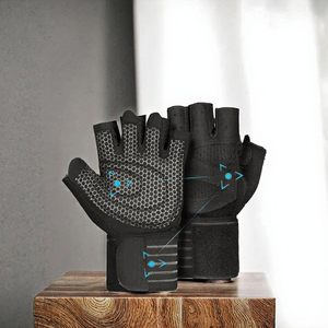 Gants de musculation en nylon respirants pour hommes et femmes, avec logo personnalisé, pour l'entraînement sportif et le soutien du poignet - Product Image 2