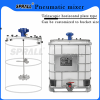 Mélangeur pneumatique SPRALL pour conteneur IBC industriel, agitateur pour baril de 1000 L, mélangeur pour réservoir IBC