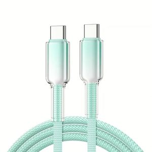 New Arrival Nylon Charging Cable Braided Phone Cable 60W Quick Charge Gradient Data Cable for Phone14 15 16 17 - Product Image 1