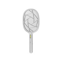 Raquette anti-moustiques électrique rechargeable à 3 couches de mailles avec lumière LED COB 1W, 3000V, piège à mouches portable, exterminateur d'insectes