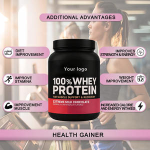 Poudre de protéines de lactosérum <span class=keywords><strong>pour</strong></span> adultes OEM, créatine, complément nutritionnel <span class=keywords><strong>pour</strong></span> l'exercice, <span class=keywords><strong>pour</strong></span> la prise de poids, l'augmentation de la masse musculaire, durée de conservation de 24 mois - Product Image 2