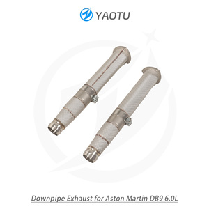 Tubo di Scarico Anteriore Dritto YT Premium in Acciaio Inox 304 con Protezione Termica per <span class=keywords><strong>Aston</strong></span> Martin <span class=keywords><strong>DB9</strong></span> 6.0L - Product Image 3