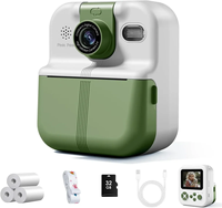 Kamera Mini anak Printer instan 1080p, kamera Mini balita portabel Diy foto Digital instan untuk anak-anak/ide hadiah mainan